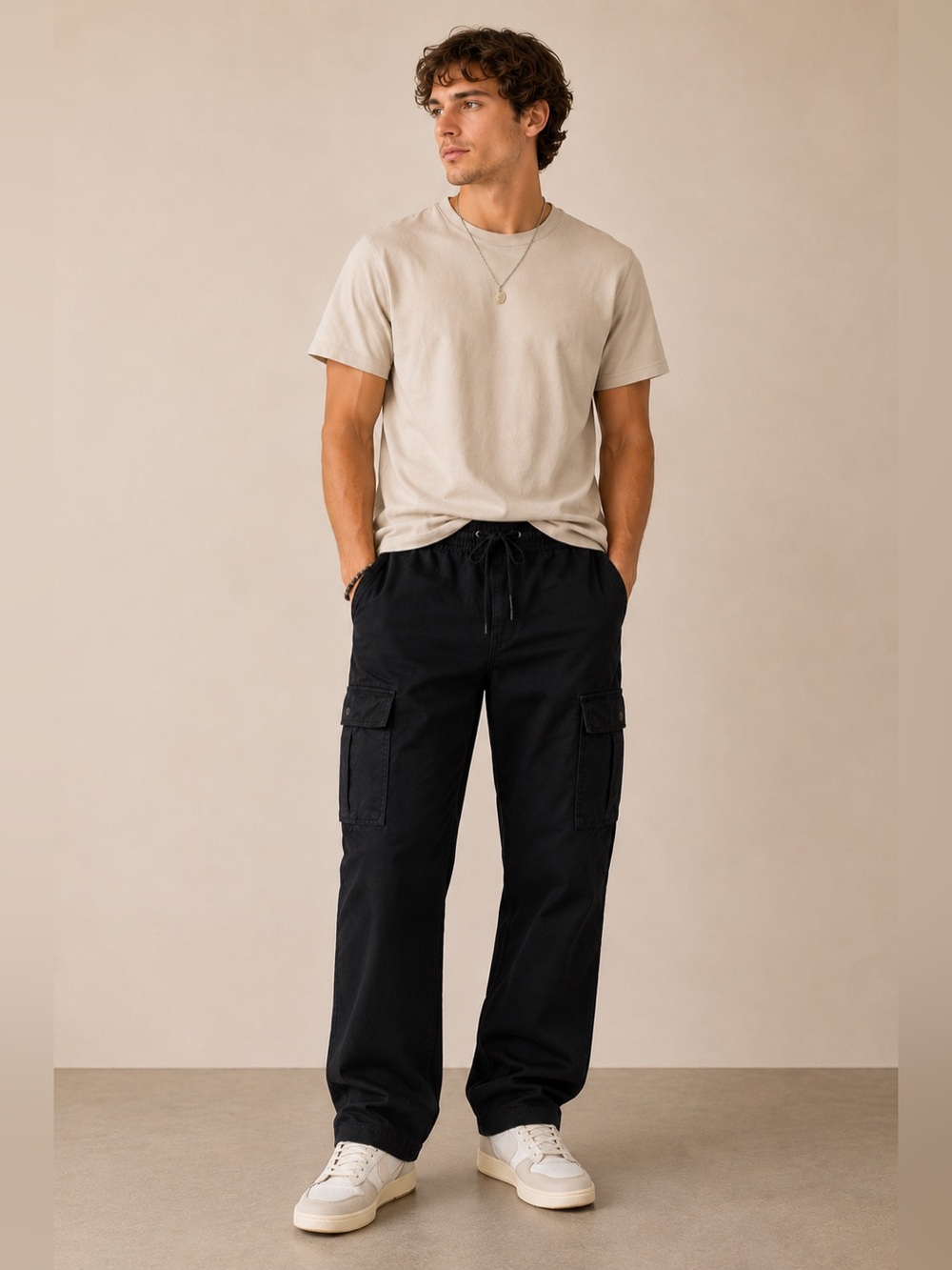 No Boundaries Black Cargo Pants